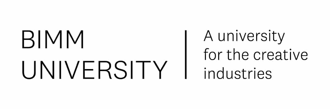 BIMM UNIVERSITY Logo Master RGB White Medium