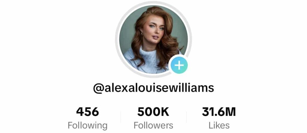 Alexa Louise Williams TikTok profile