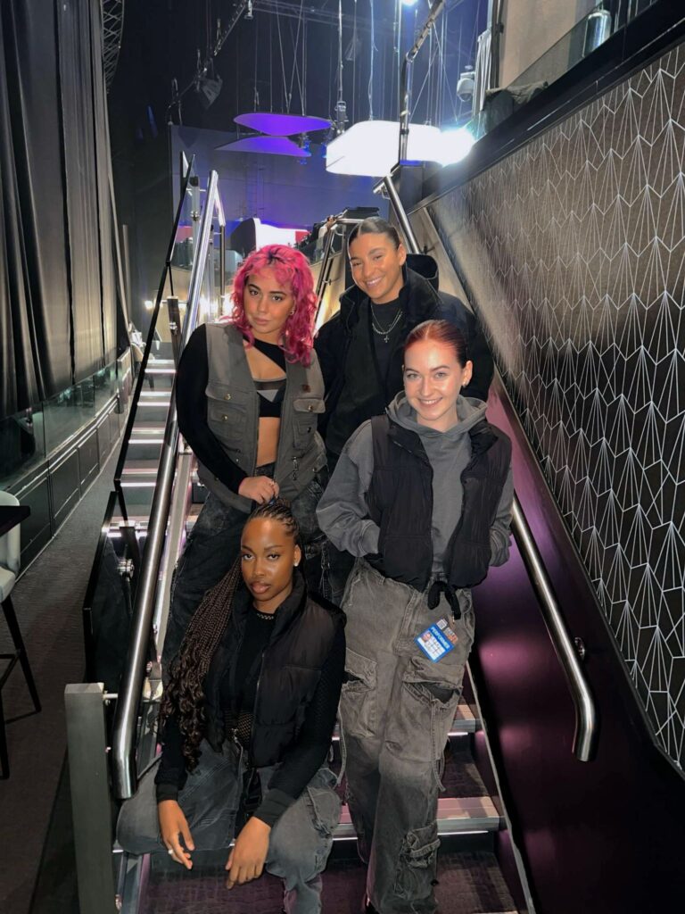 Students Dréa Guil-Liem, Anotonia Tom-Dollar, Lalita Jackman and Anna Gold