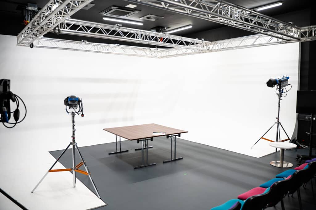 the new film studio at performers collge Birmingham