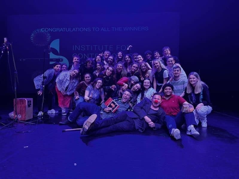 Third Year Acting for 21st Centry students celebrate at the ceremony